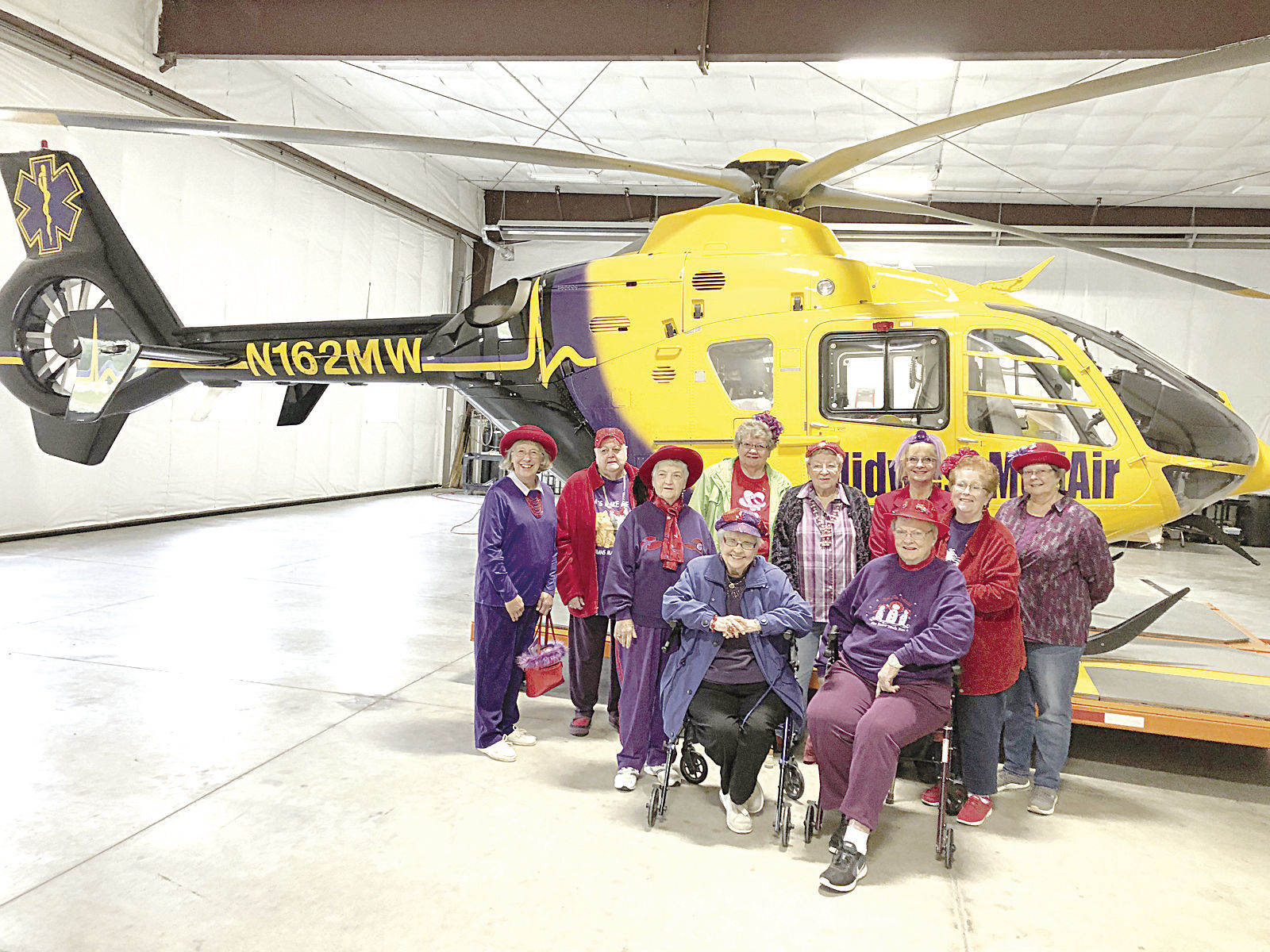 Exira Red Hat Firecrackers visit Midwest MedAir